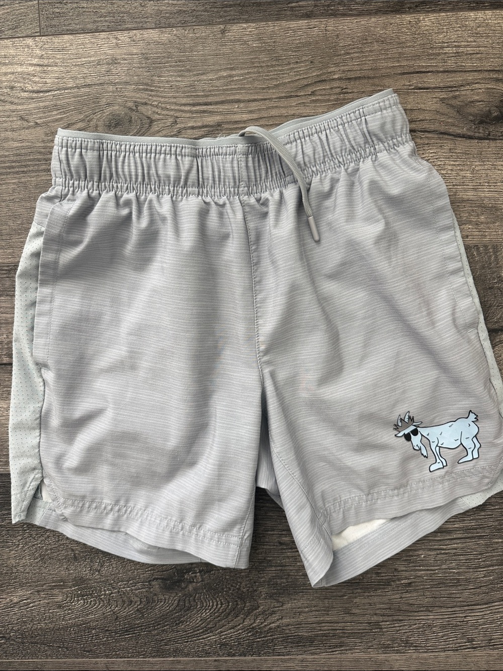 Youth GOAT USA grey athletic shorts size large
